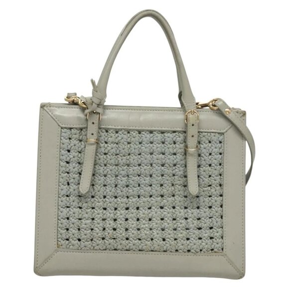 BALENCIAGA Hand Bag Leather 2way Gray Gold - Picture 2 of 15